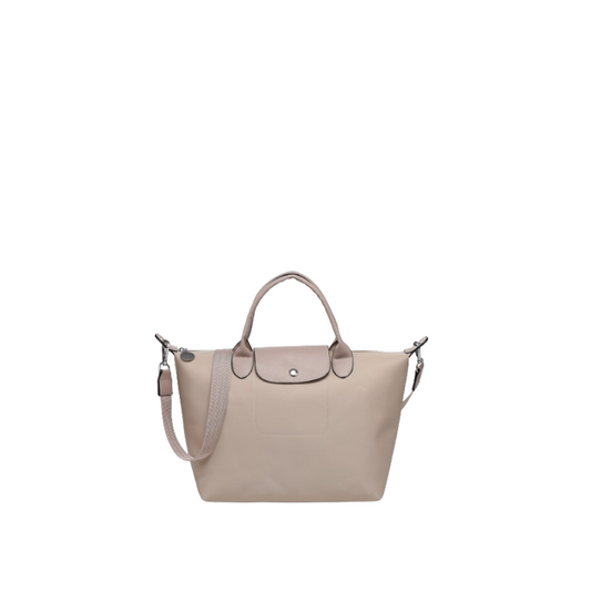 Bolsa shopper média em nylon tiracolo